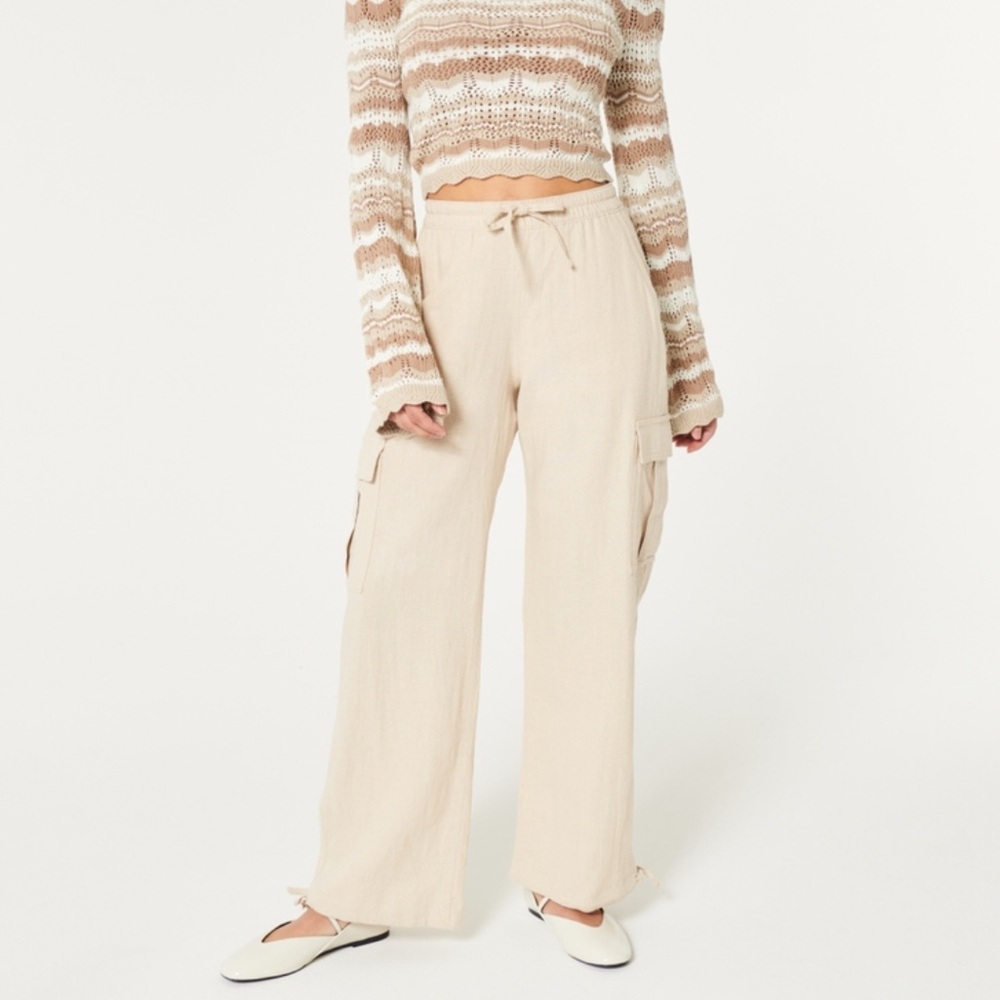 linen Cargo Pants